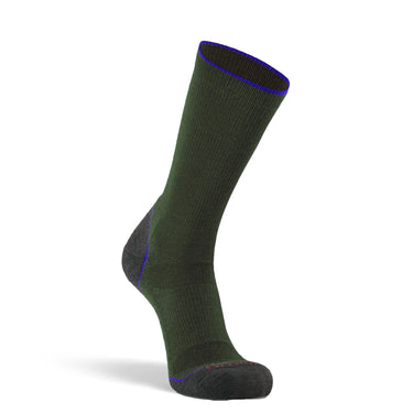 Fox River Men's Basecamp 2.0 Lightweight Crew Hiking Sock (Olive/Charcoal) Size M