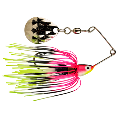 Strike King Mini-King Spinnerbait 1/8 oz (Pink Red Black White Chartreuse)