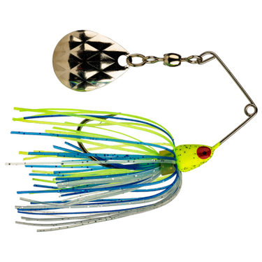 Strike King Mini-King Spinnerbait 1/8 oz (Chartreuse Blue Silver)