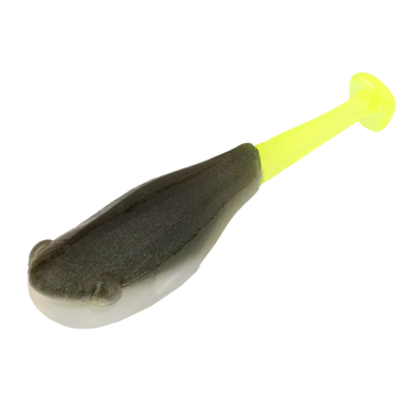 Strike King Lil' Suck'r 1.5" (TN Shad Chartreuse Tail)