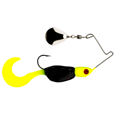 Strike King Mr Crappie Spin Baby Spinnerbait 1/8 oz (Tuxedo Black)