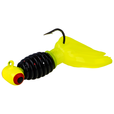 Strike King Mr Crappie Sausage Head 1/8oz (Jig Tuxedo Black)
