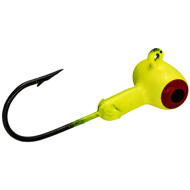 Strike King Mr Crappie Sausage Head Jig Head 1/8oz (Chartreuse)
