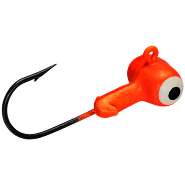 Strike King Mr.Crappie Sausage Head Jig Head 1/8oz (Fluorescent Orange) Orange)