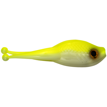 Mr. Crappie Scizzor Shad Body (Refrigerator White) - 10 per package