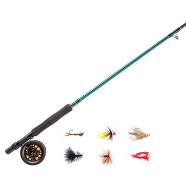 Zebco Martin Complete Fly Fishing Kit W/ Custom Fly Asst