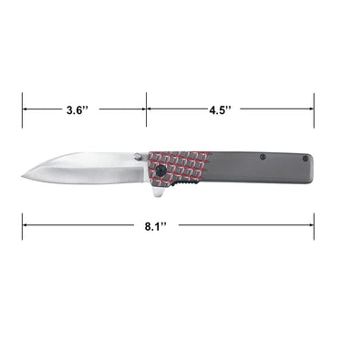 Master Cutlery MTech USA Spring Assisted Knife (Red)