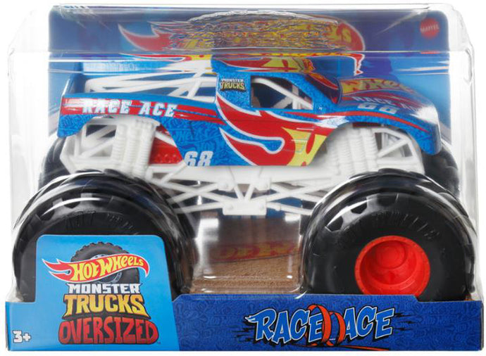 Hot Wheels Monster Trucks 1:24 Scale Vehicles, Collectible Die-Cast Toy Trucks