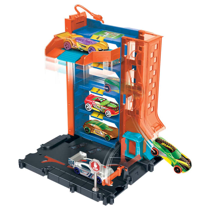 Hot Wheels City Downtown Car Park Playset