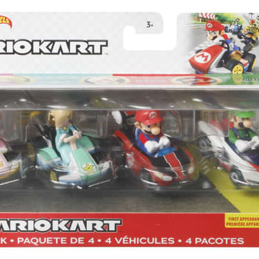 Hot Wheels Mario Kart Vehicle 4-Pack