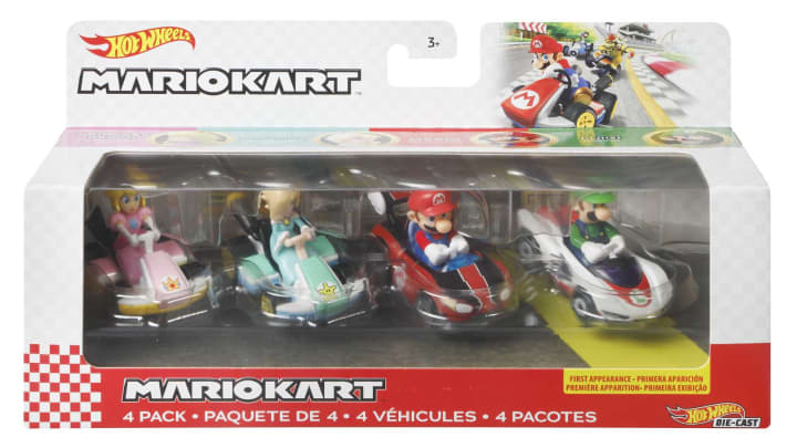 Load image into Gallery viewer, Hot Wheels Mario Kart Vehicle 4-Pack
