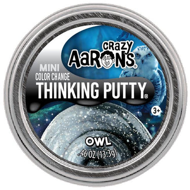 Crazy Aaron's Owl Mini Thinking Putty