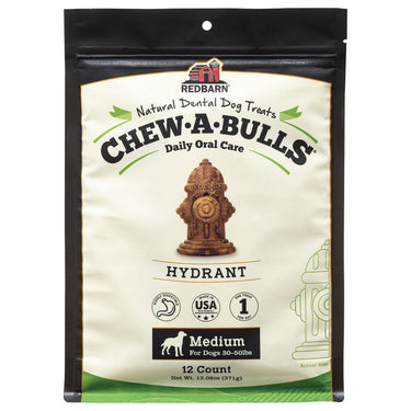Redbarn Pet Products Chew-A-Bulls Dental Dog Treat