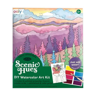 Ooly Scenic Hues Water Color Art Kit - Forest Adventure