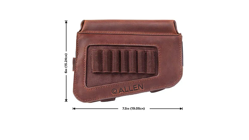 Load image into Gallery viewer, Allen Westcliff Leather Buttstock Rifle Cartridge Carrier - Brown
