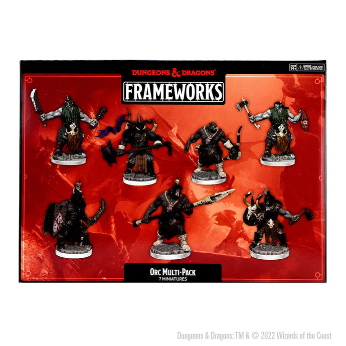 D&D FRAMEWORKS: ORCS - UNPAINTED AND UNASSEMBLED