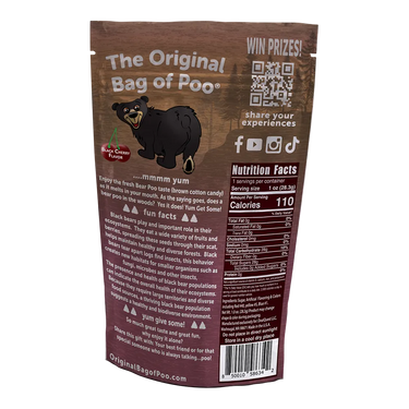 Black Bear Poo Cotton Candy