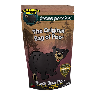 Black Bear Poo Cotton Candy