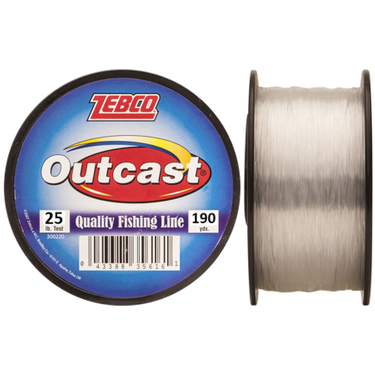 Zebco Outcast 1/4# Spool 20# Test 225 Yd