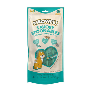 Meowee! Savory Spoonables Duck, Beef, & Rabbit Cat Treats
