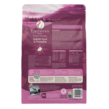 Earthborn Holistic Rabbit Meal & Pumpkin Venture Limited Ingredient Diet Grain-Free Dry Dog Food