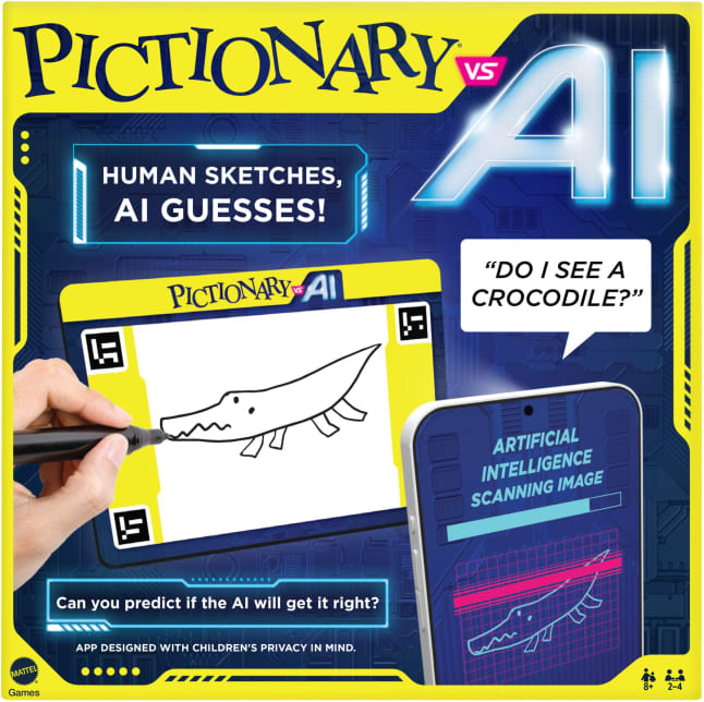 Pictionary vs AI Family Game For Kids And Adults And Game Night Using Artificial Intelligence