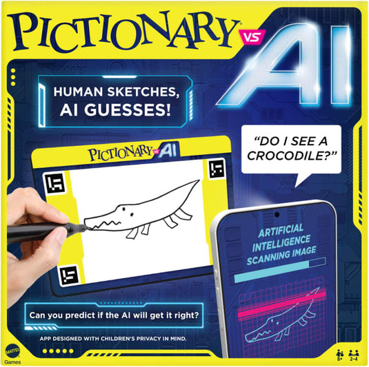 Pictionary vs AI Family Game For Kids And Adults And Game Night Using Artificial Intelligence