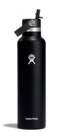 Load image into Gallery viewer, HYDRO FLASK 24OZ STAND FLEX STRAW CAP BLACK
