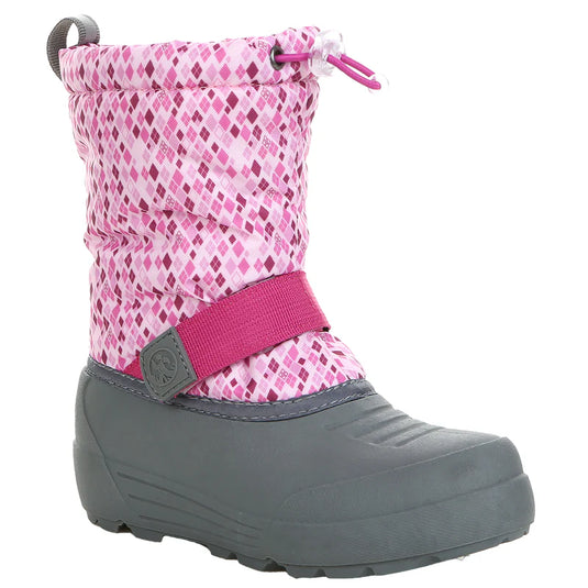 Kid's Frosty Insulated Winter Snow Boot Berry Rose Size 12