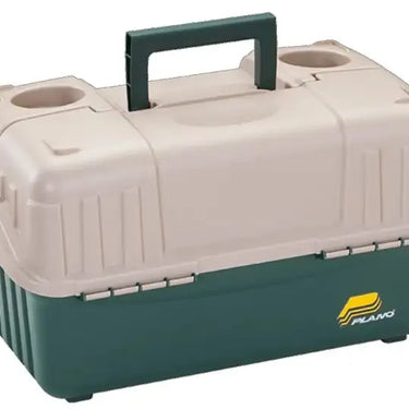 Plano Hip Roof Tackle Box w/6-Trays (Green/Sandstone)