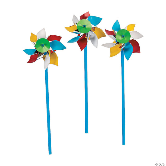 Plastic Beach Ball Pinwheels