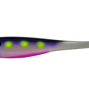 Big Bite Baits 5" Suicide Shad 4-Pack (Purple Spotlight)
