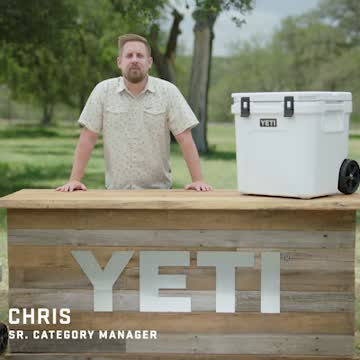 YETI Roadie 48 Navy 48 qt Roller Cooler