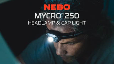NEBO Mycro 250 lm Black/Gray LED Head Lamp
