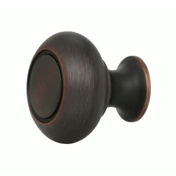 Amerock Allison Traditional Classics Round Cabinet Knob 1-1/4 in. D 1-3/16 in. Oil Rubbed Bronze 1 p