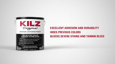 KILZ Original Interior/Exterior White Flat Oil-Based Alkyd Oil Primer 1 gal