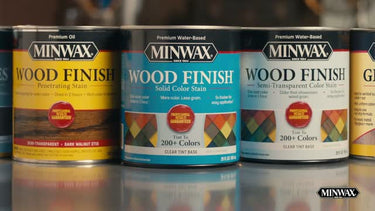 Minwax Wood Finish Semi-Transparent True Black Oil-Based Penetrating Wood Finish 1/2 pt