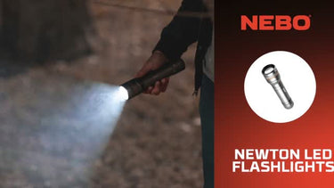 NEBO Newton 1500 lm Black LED Flashlight AA Battery