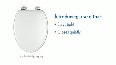 Mayfair by Bemis Benton Slow Close Round White Enameled Wood Toilet Seat