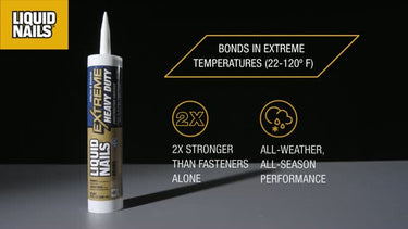 Liquid Nails Extreme Heavy Duty Acrylic Latex Construction Adhesive 10 oz