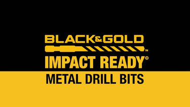 DeWalt Black & Gold High Speed Steel Impact Ready Drill Bit Set Hex Shank 7 pc