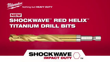 Milwaukee Shockwave 5/32 in. X 2-3/4 in. L Titanium Red Helix Drill Bit Hex Shank 1 pc