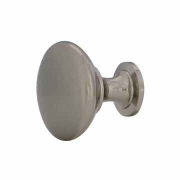 Amerock Allison Round Cabinet Knob 1-3/16 in. D 1-1/8 in. Brushed Chrome 1 pk