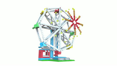 Coaster Dynamix CDX Blocks Fun Fair Brick Amusement Park Ride Kit Multicolored 227 pc