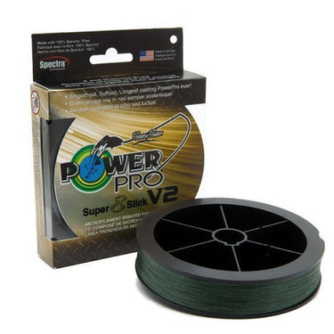 Power Pro Super Slick V2 Braided Line 40# Test 150yd (Moss Green)