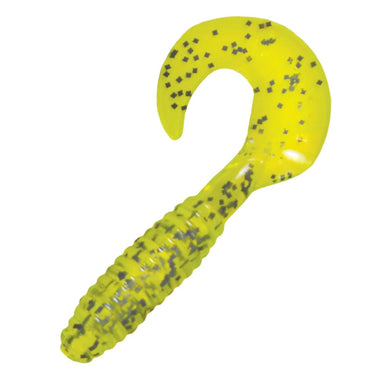 Acme Tackle 3" Kalin's Lunker Grubs (Chartreuse/Salt & Pepper)