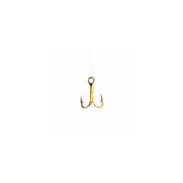 Eagle Claw Monofilament Treble Snells 3 Pack (Gold) Size 14