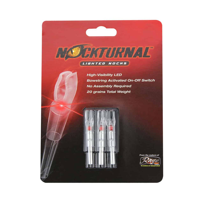 Feradyne Nockturnal S-Nock - Red (3 Pack)