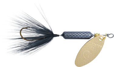 Yakima Bait Original Rooster Tail®: 1/8 oz. Single (Black Brass Blade)