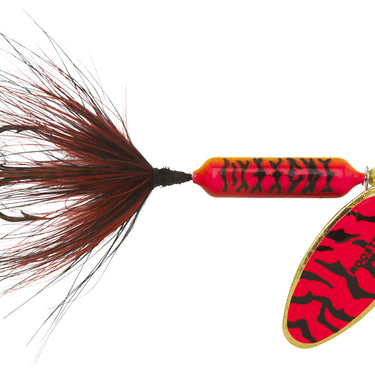 Worden's Rooster Tail Flo Red Black 'Tiger'